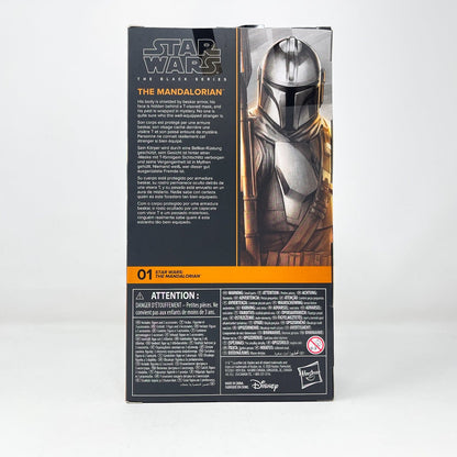 Vintage Hasbro Star Wars Black Series Sealed Figures The Mandalorian (Beskar Armor) MAN 01 - Black Series Hasbro Star Wars Action Figure