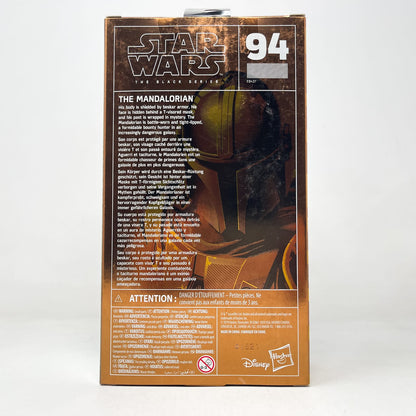 Vintage Hasbro Star Wars Black Series Sealed Figures The Mandalorian (Carbonized) - Hasbro Black Series (2020)