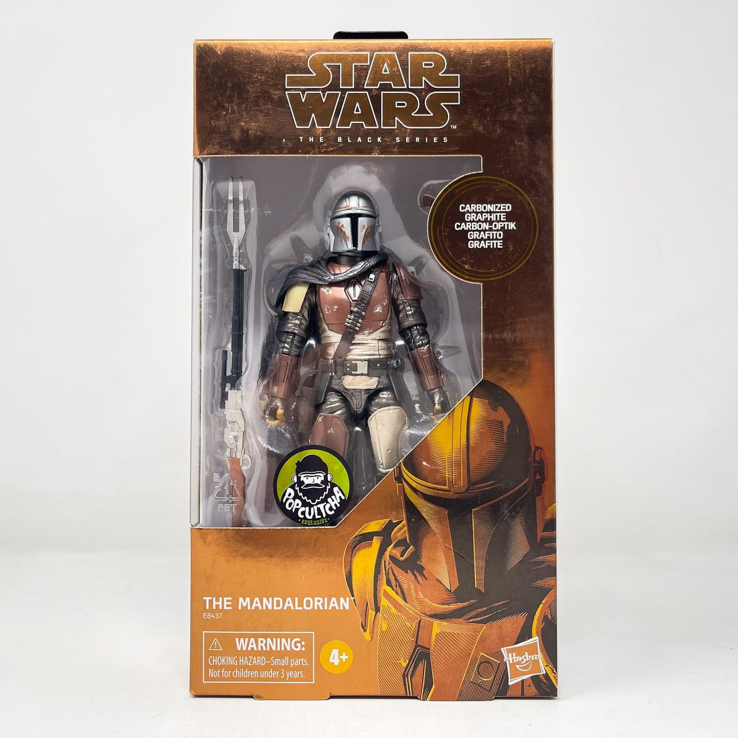 Vintage Hasbro Star Wars Black Series Sealed Figures The Mandalorian (Carbonized) - Hasbro Black Series (2020)
