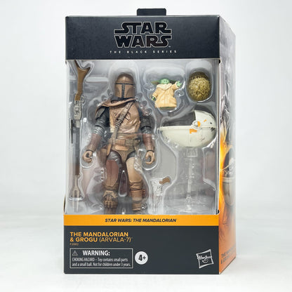 Vintage Hasbro Star Wars Black Series Sealed Figures The Mandalorian & Grogu (Arvala-7) - Hasbro Black Series (2022)