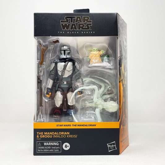 Vintage Hasbro Star Wars Black Series Sealed Figures The Mandalorian & Grogu (Maldo Kreis) Deluxe MAN17 - Hasbro Black Series