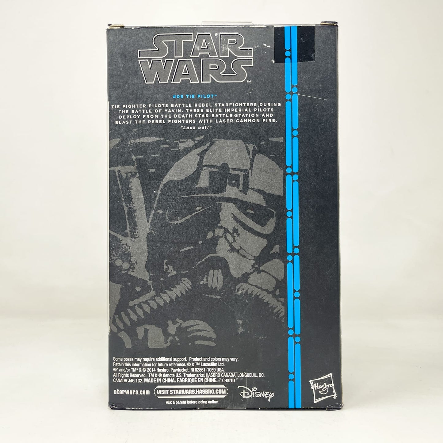Vintage Hasbro Star Wars Black Series Sealed Figures Tie Pilot #05 - Blue Line - Hasbro Black Series (2014)