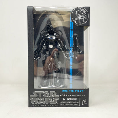 Vintage Hasbro Star Wars Black Series Sealed Figures Tie Pilot Blue #05 (2014) Blue Line - Black Series Hasbro Star Wars Action Figure