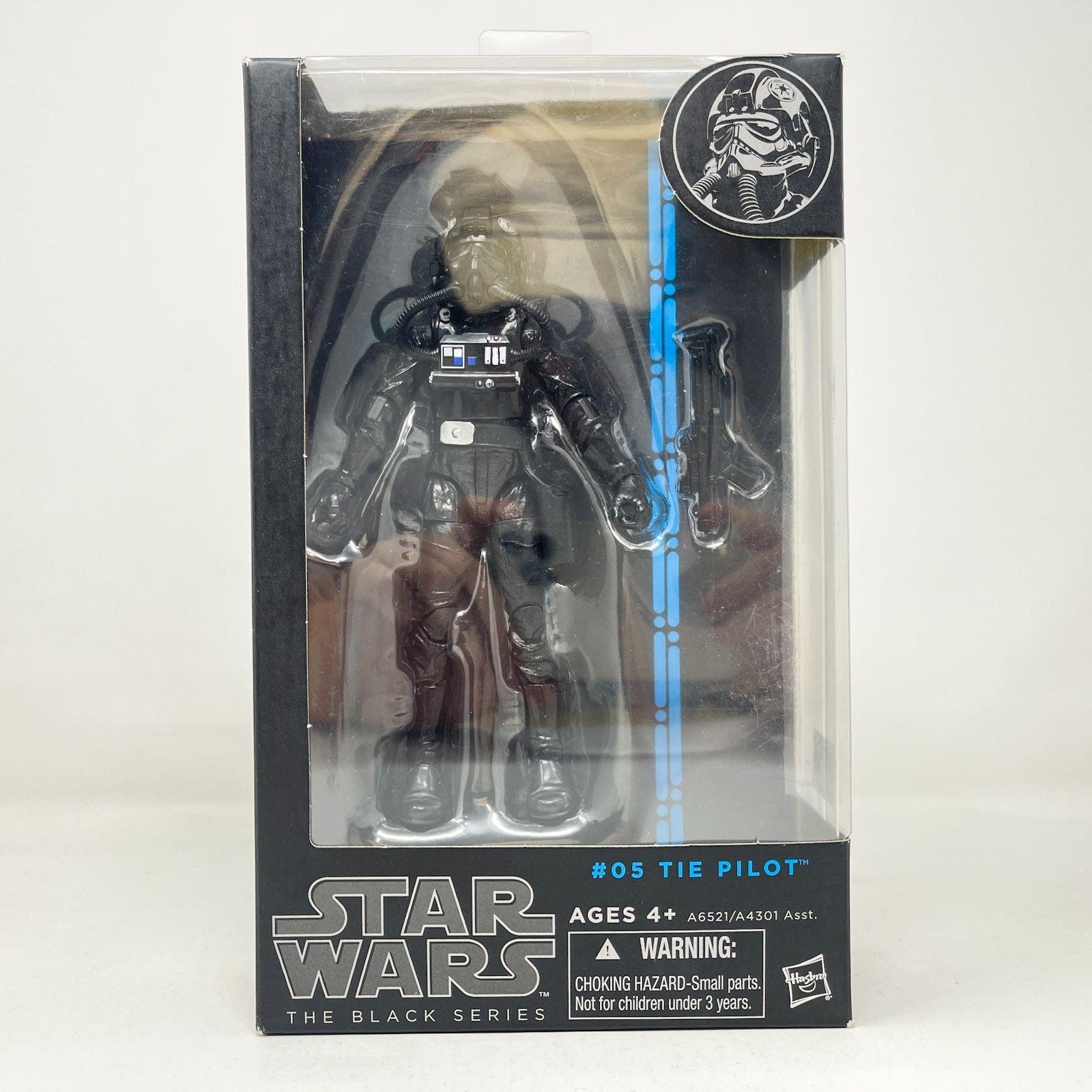 Vintage Hasbro Star Wars Black Series Sealed Figures Tie Pilot Blue #05 (2014) Blue Line - Black Series Hasbro Star Wars Action Figure