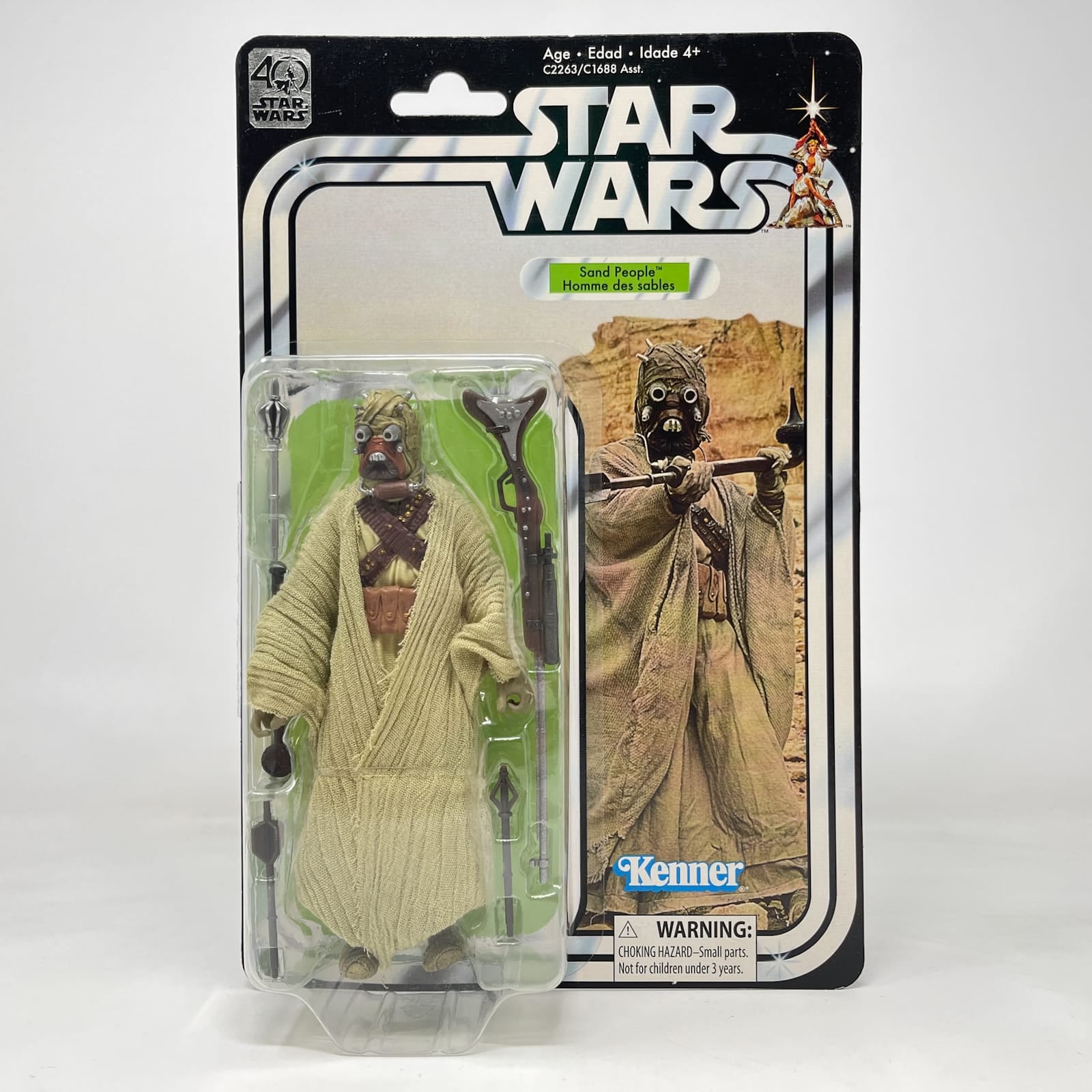 Vintage Hasbro Star Wars Black Series Sealed Figures Tusken Raider (Sand People) - 40th Anniversary - Hasbro Black Series (2017)