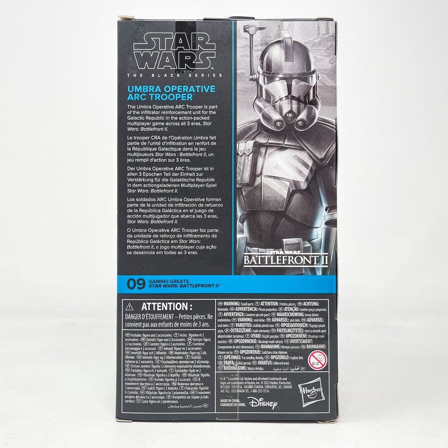 Vintage Hasbro Star Wars Black Series Sealed Figures Umbra Operative ARC Trooper Gaming Greats #09 - Hasbro Black Series (2022)