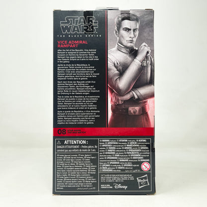 Vintage Hasbro Star Wars Black Series Sealed Figures Vice Admiral Rampart (The Bad Batch) BB 08 - Hasbro Black Series (2021)