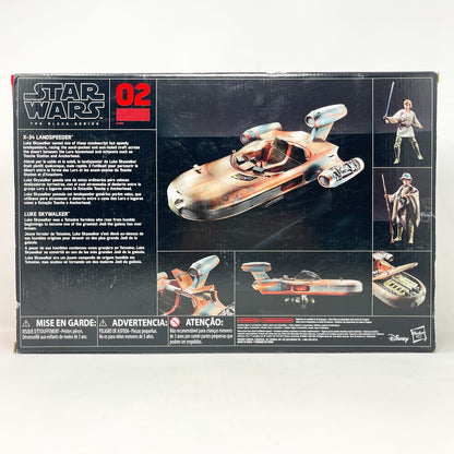 Vintage Hasbro Star Wars Black Series Sealed Figures X-34 Landspeeder and Luke Skywalker - Hasbro Black Series (2017)