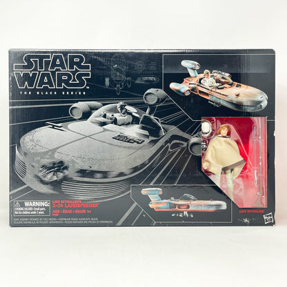 Vintage Hasbro Star Wars Black Series Sealed Figures X-34 Landspeeder and Luke Skywalker - Hasbro Black Series (2017)
