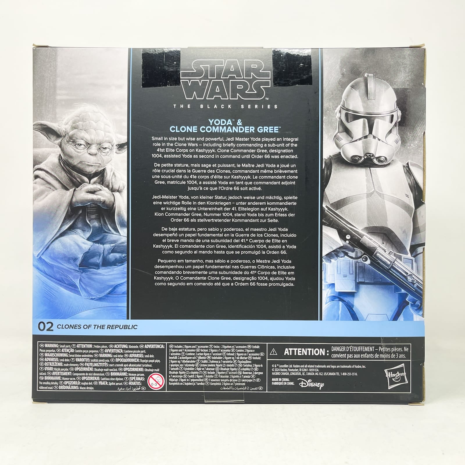 Vintage Hasbro Star Wars Black Series Sealed Figures Yoda & Clone Commander Gree Clones of the Republic #02 – Hasbro Black Series (2024)