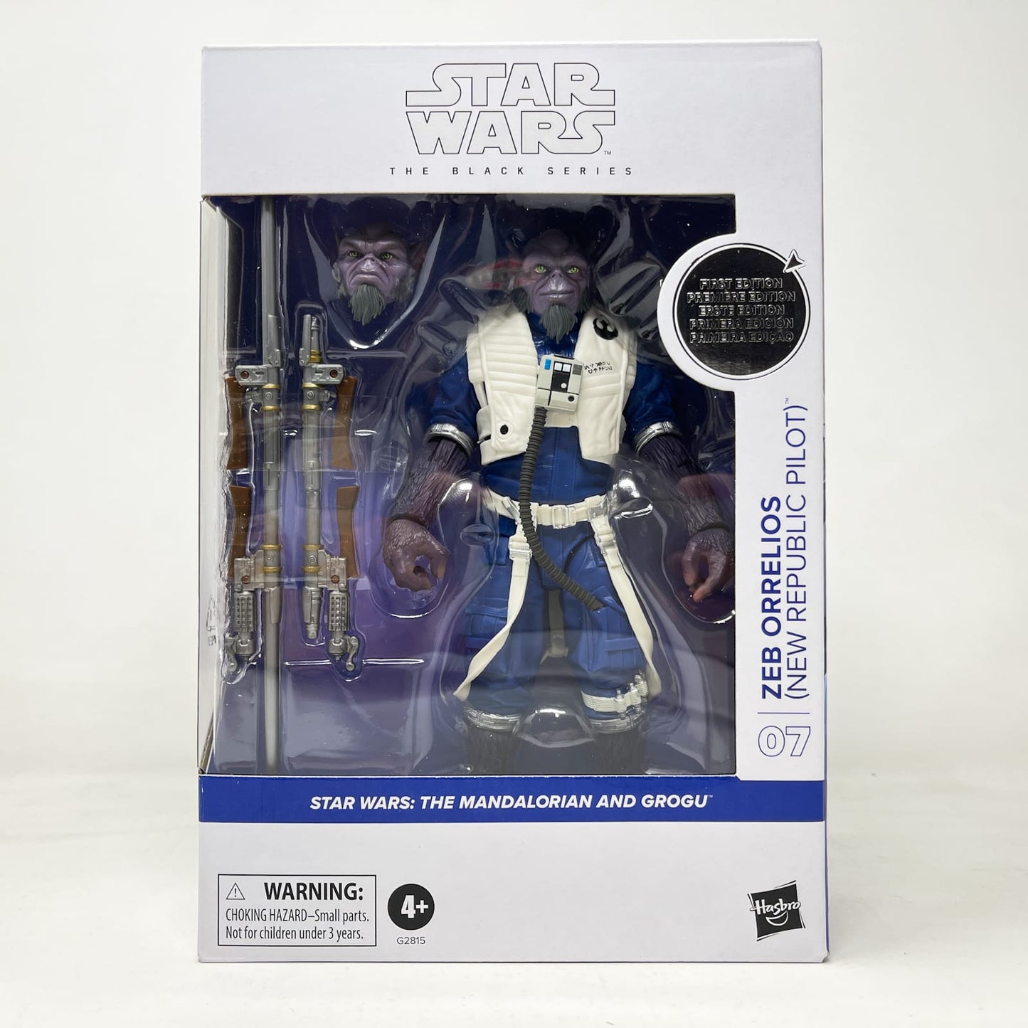 Vintage Hasbro Star Wars Black Series Sealed Figures Zeb Orrelios (New Republic Pilot) WHITE BOX Deluxe - The Mandalorian and Grogu #07 - Hasbro Black Series (2026)