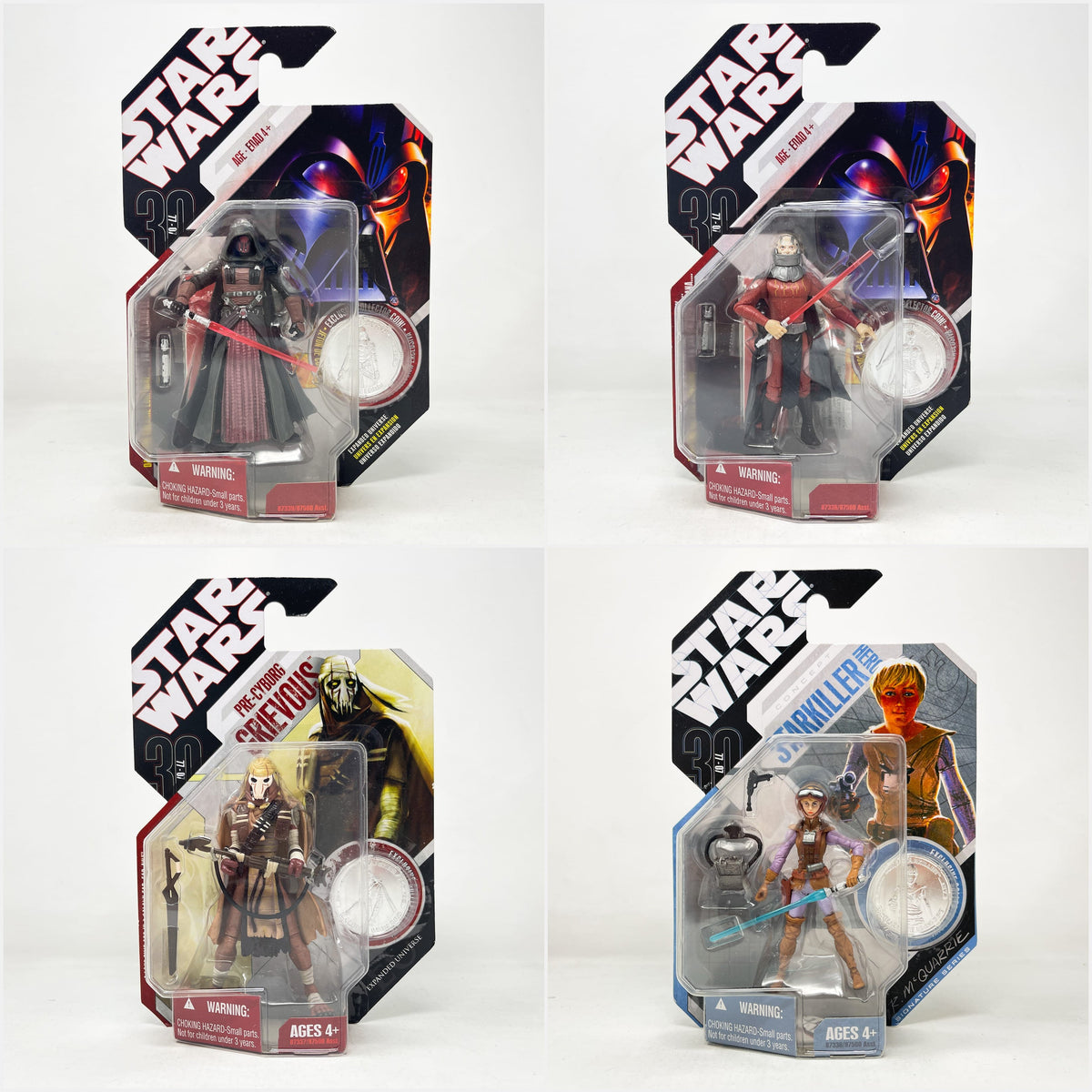 Vintage Hasbro Star Wars Mid MOC 30th Anniversary Collection Basic Figures Wave 1 - Complete Set of 60 – Hasbro 2007