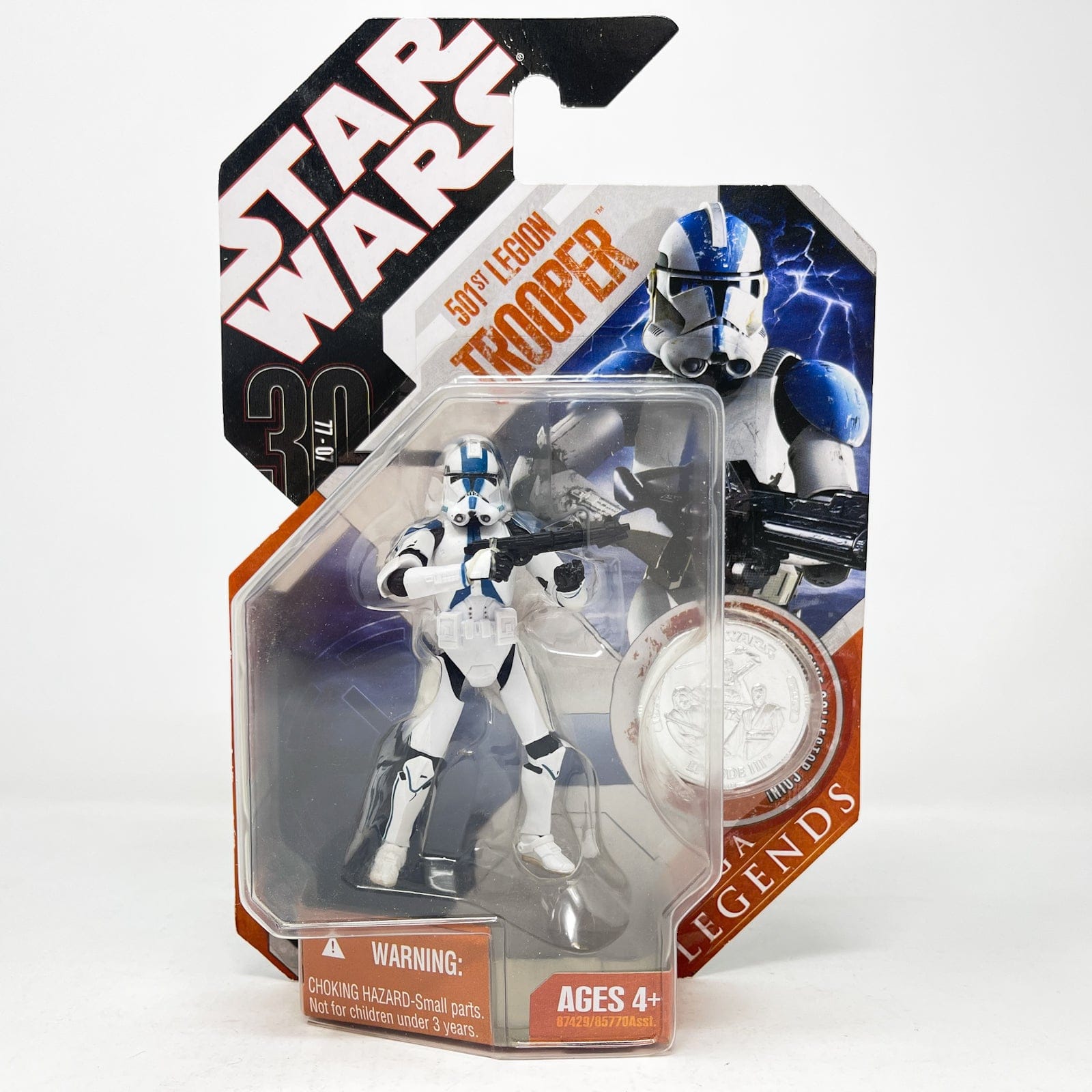 Vintage Hasbro Star Wars Mid MOC 501st Legion Trooper - Hasbro 30th Anniversary Collection 3.75"