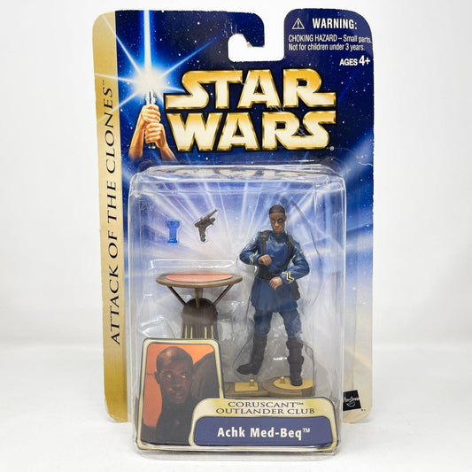 Vintage Hasbro Star Wars Mid MOC Achk Med-Beq (Coruscant Outlander Club) #03-37 - Hasbro SAGA Series 3.75"