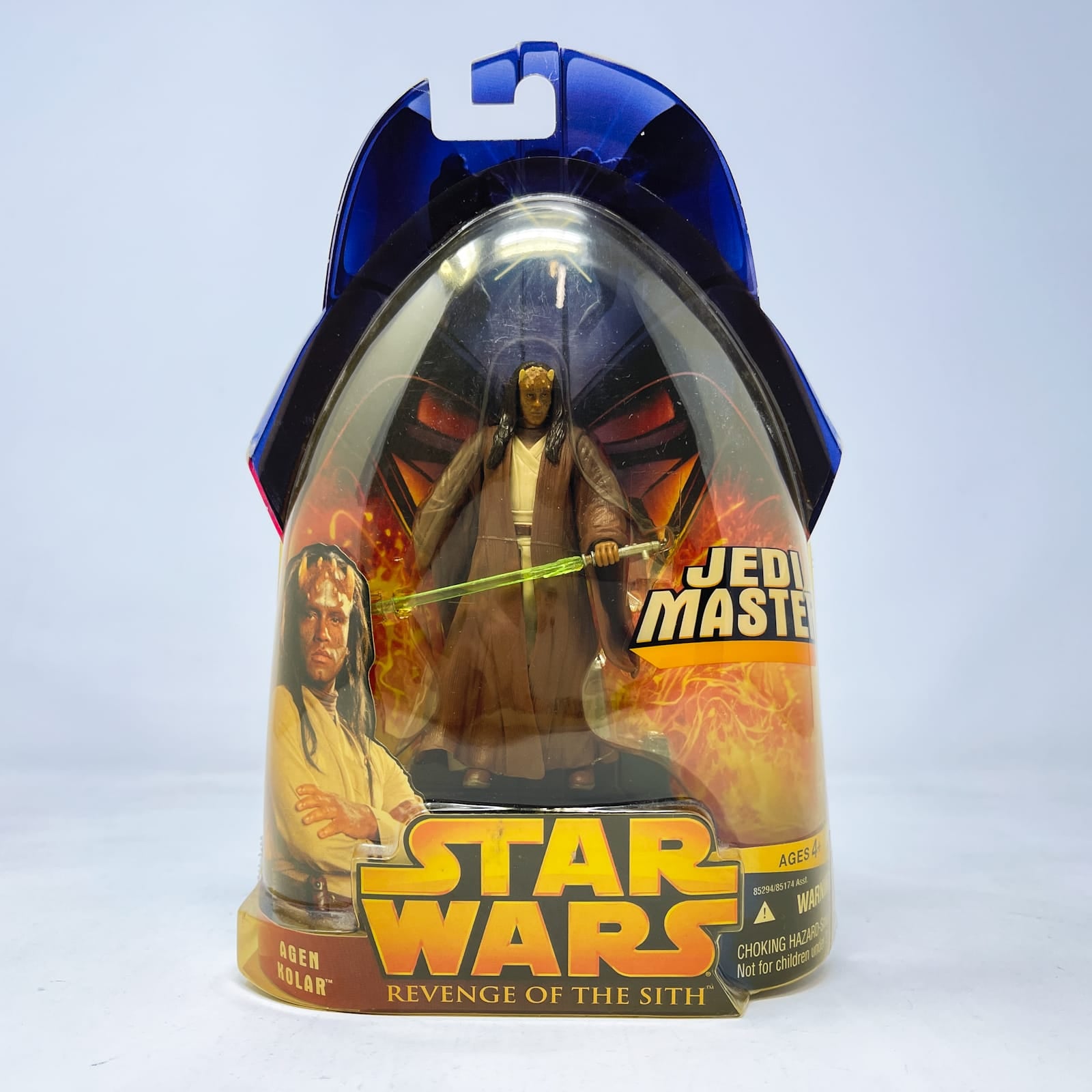 Vintage Hasbro Star Wars Mid MOC Agen Kolar (Jedi Master) #20 - Hasbro ROTS 2005