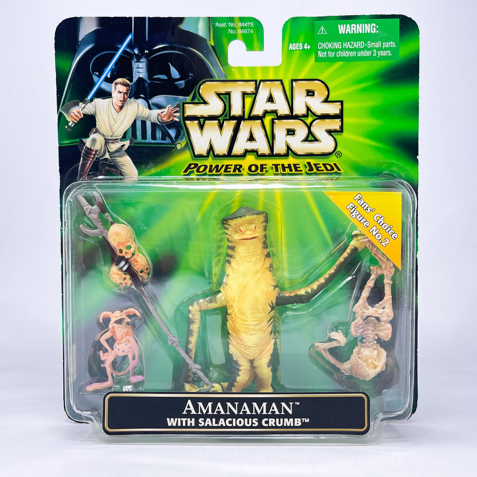 STAR WARS Amanaman フィギュア Amanaman with Salacious Crumb (Deluxe) - Hasbro Power of the Jedi