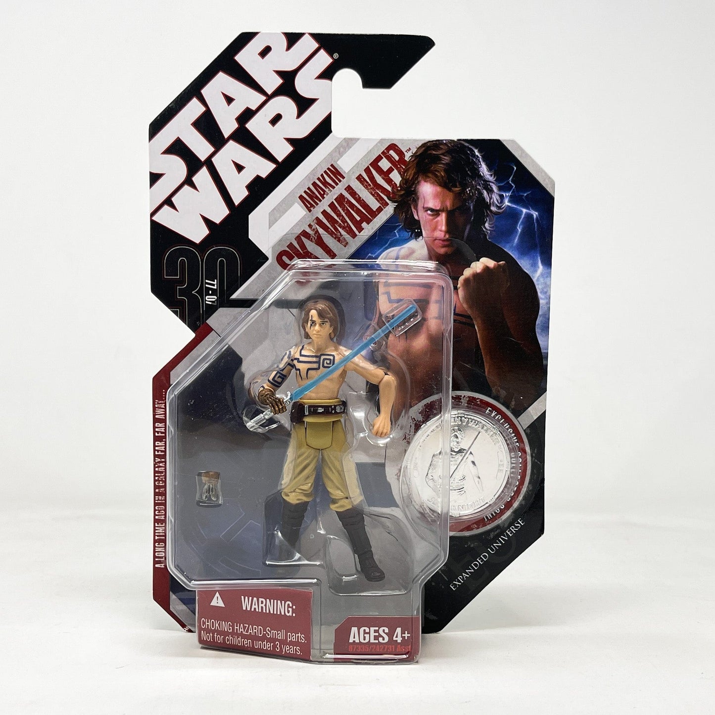 Vintage Hasbro Star Wars Mid MOC Anakin Skywalker #33 (Clone Wars) - Hasbro Saga Legends - 30th Anniversary Collection