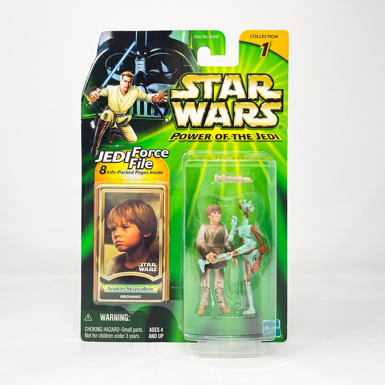 Vintage Hasbro Star Wars Mid MOC Anakin Skywalker (Mechanic) - Hasbro Power of the Jedi POTJ (2000)