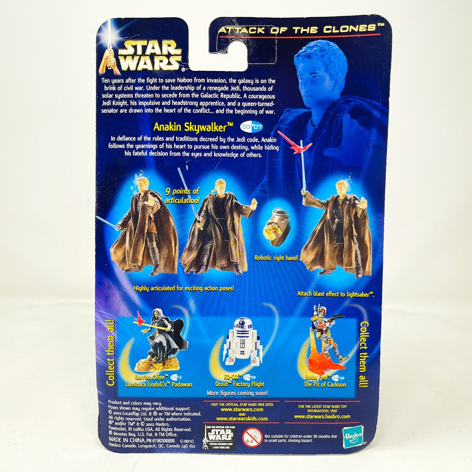 Vintage Hasbro Star Wars Mid MOC Anakin Skywalker (Secret Ceremony) #03-07 - Hasbro SAGA Series 3.75"