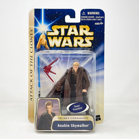 Vintage Hasbro Star Wars Mid MOC Anakin Skywalker (Secret Ceremony) #03-07 - Hasbro SAGA Series 3.75"