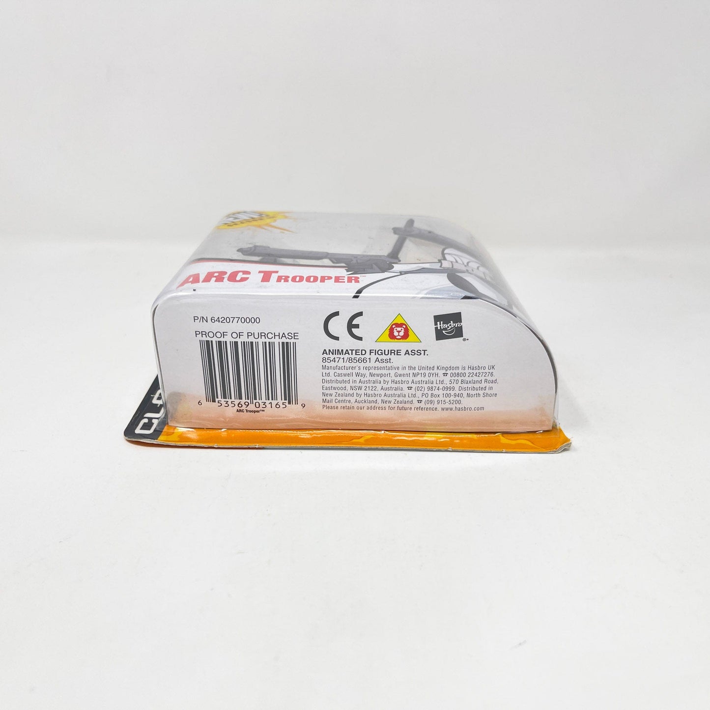 Vintage Hasbro Star Wars Mid MOC ARC Trooper - Red Stripe (2003) - Hasbro Tarkovsky Clone Wars Animated Figure MOC