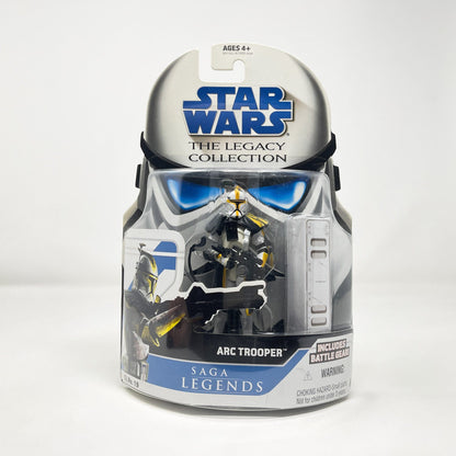 Vintage Hasbro Star Wars Mid MOC ARC Trooper - Yellow Stripe (SL19) - Hasbro 2008 Legacy Collection Saga Legends Star Wars Action Figure