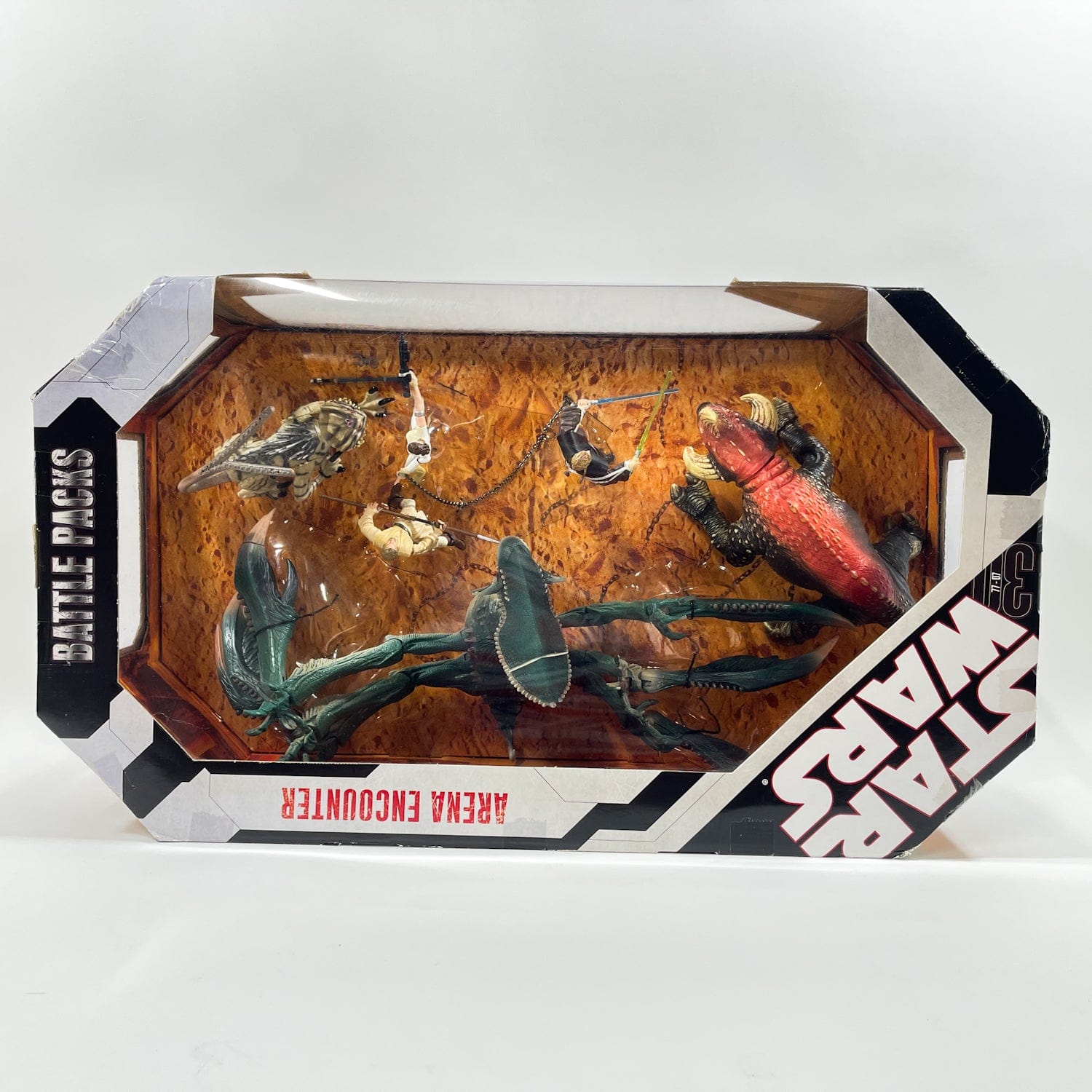 Vintage Hasbro Star Wars Mid MOC Arena Encounter AOTC Battle Pack - Hasbro 30th Anniversary 3.75" Figures & Creatures