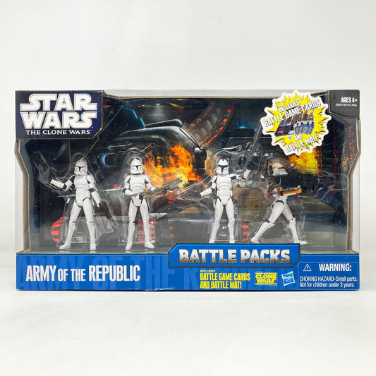 Vintage Hasbro Star Wars Mid MOC Army of the Republic Battle Pack – Hasbro Star Wars The Clone Wars (2010)