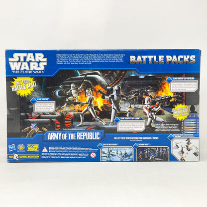 Vintage Hasbro Star Wars Mid MOC Army of the Republic Battle Pack – Hasbro Star Wars The Clone Wars (2010)