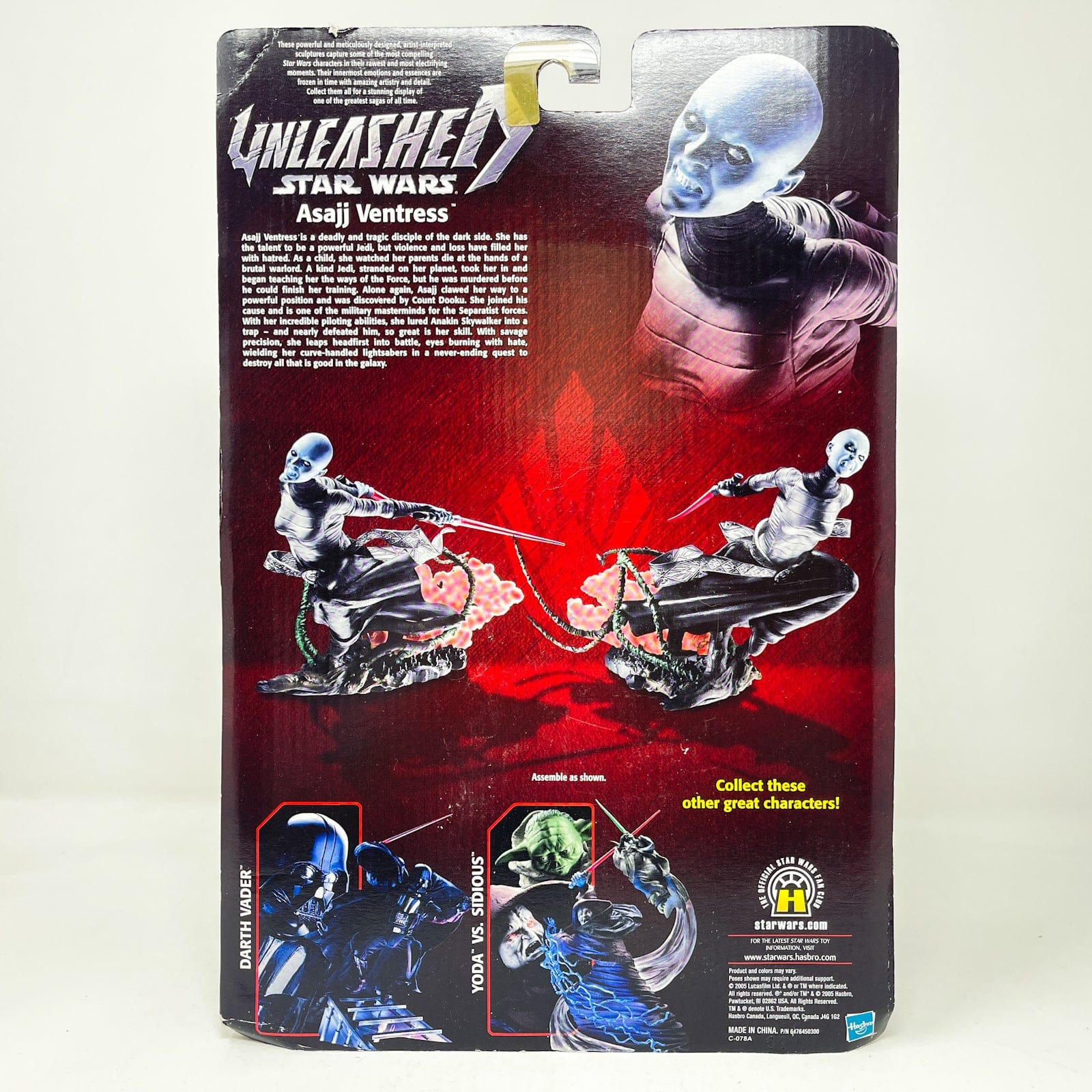 Vintage Hasbro Star Wars Mid MOC Asajj Ventress- Hasbro Unleashed Collection (2003)