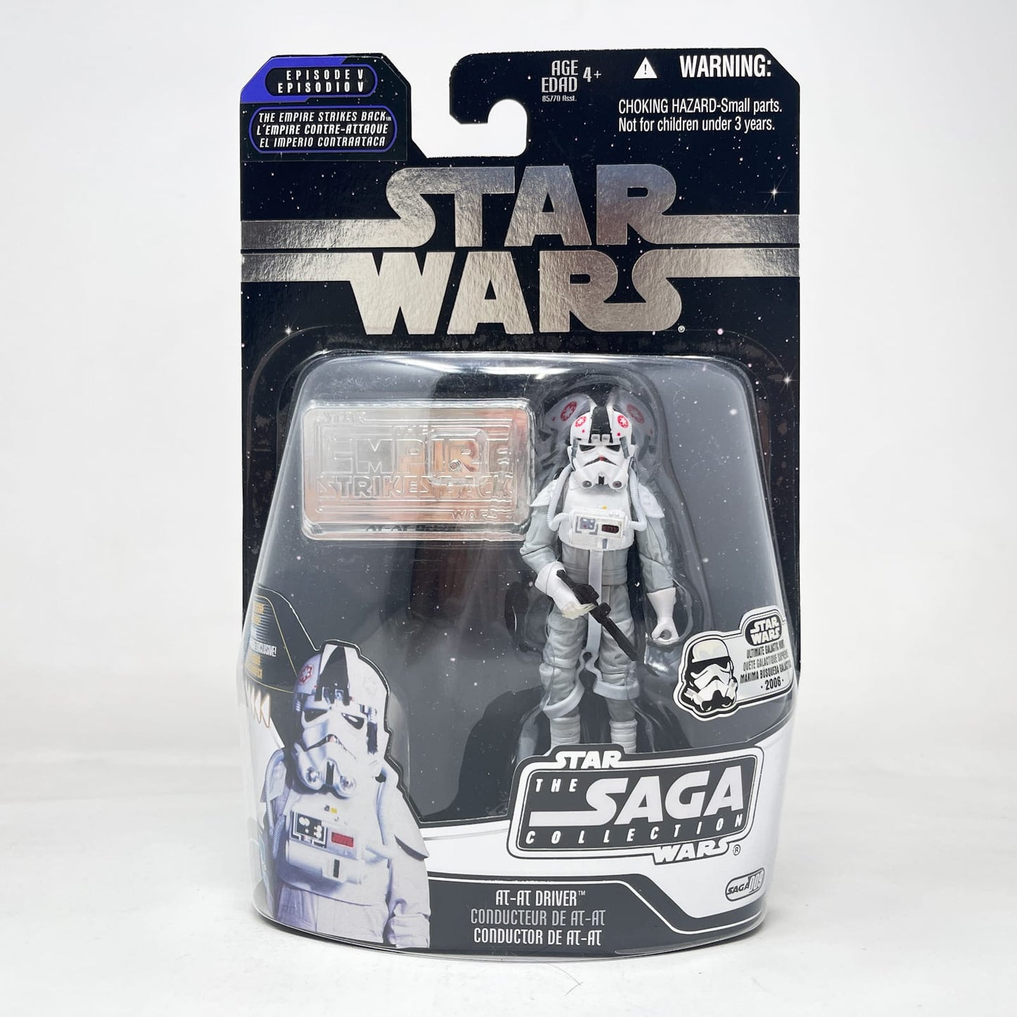 Vintage Hasbro Star Wars Mid MOC AT-AT Driver #09 - Foil Variant - Hasbro Saga Collection (2006)