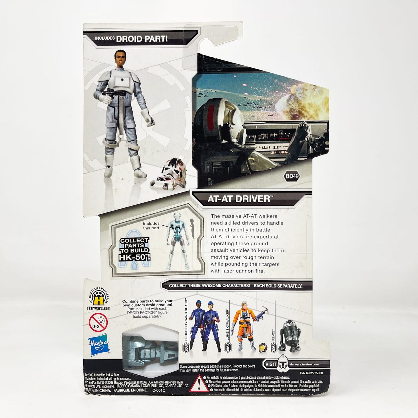 Vintage Hasbro Star Wars Mid MOC AT-AT Driver BD49 - Hasbro Legacy Collection 3.75"