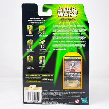 Vintage Hasbro Star Wars Mid MOC Aurra Sing (Bounty Hunter) - Hasbro Power of the Jedi POTJ (2001)