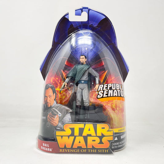 Vintage Hasbro Star Wars Mid MOC Bail Organa (Republic Senator) #15 - Hasbro ROTS 2005