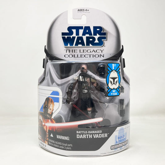 Vintage Hasbro Star Wars Mid MOC Battle Damaged Darth Vader (GH 3) 2008 - Hasbro Legacy Collection Star Wars Action Figure