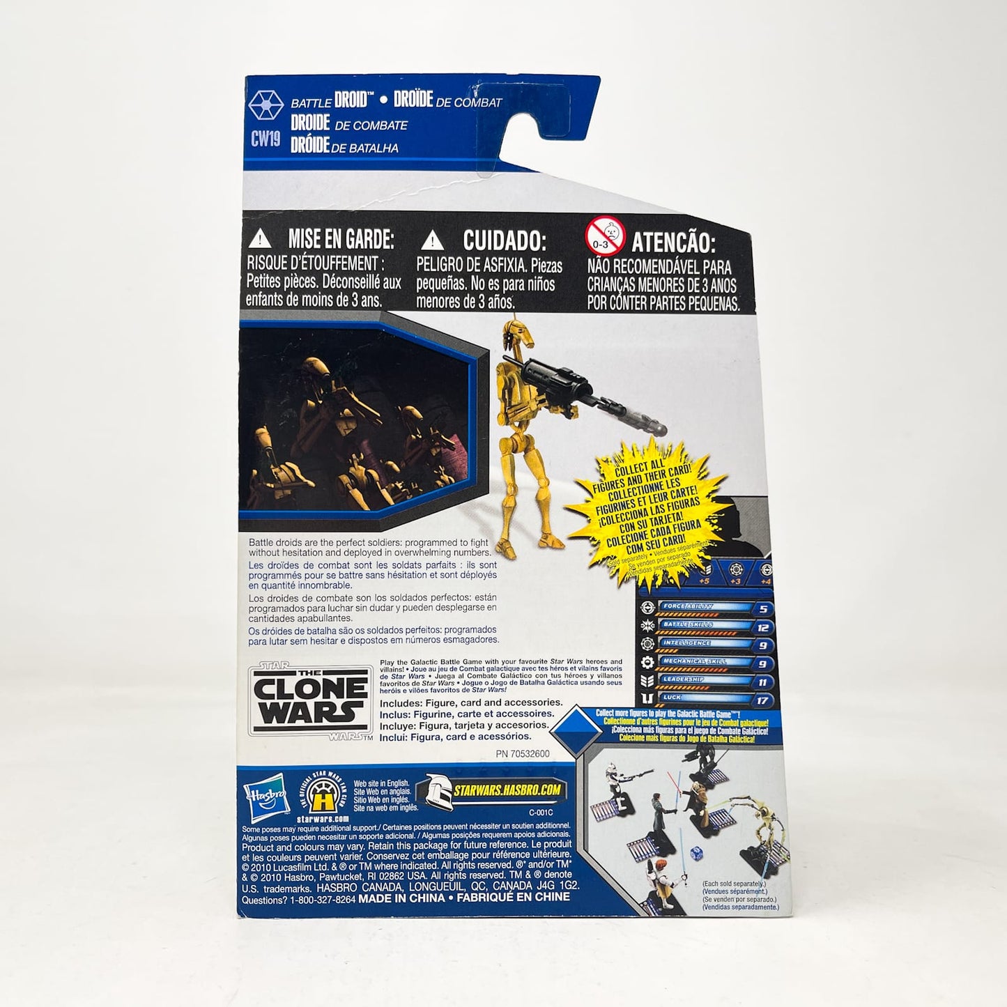Vintage Hasbro Star Wars Mid MOC Battle Droid  CW19 - Hasbro The Clone Wars (2010)