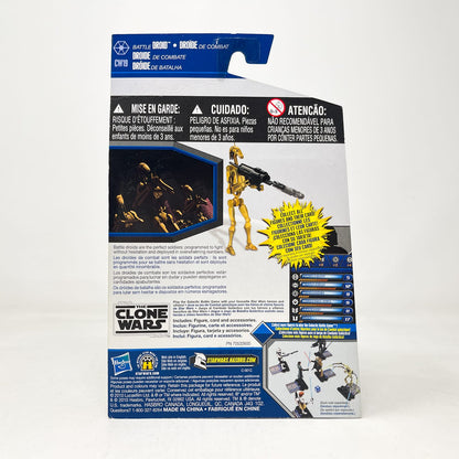 Vintage Hasbro Star Wars Mid MOC Battle Droid  CW19 - Hasbro The Clone Wars (2010)
