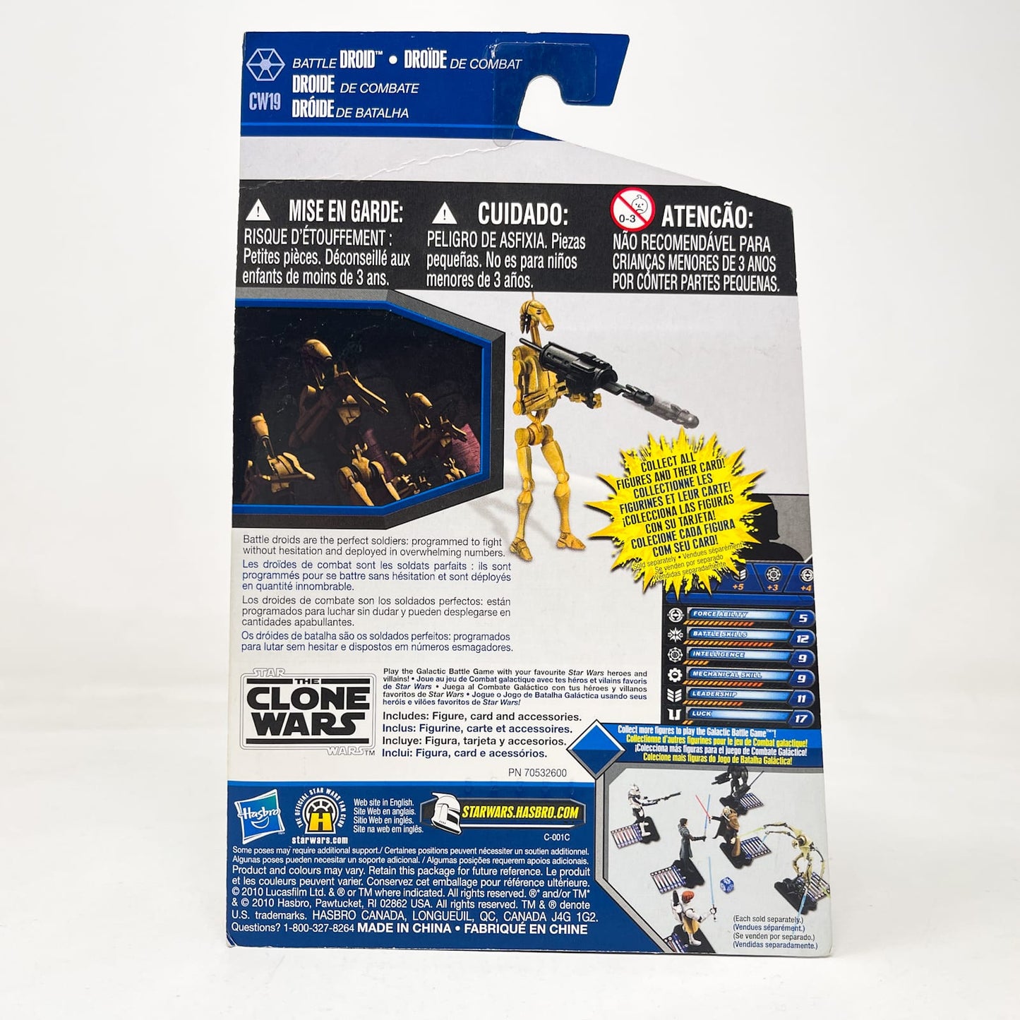 Vintage Hasbro Star Wars Mid MOC Battle Droid  CW19 - Hasbro The Clone Wars (2010)