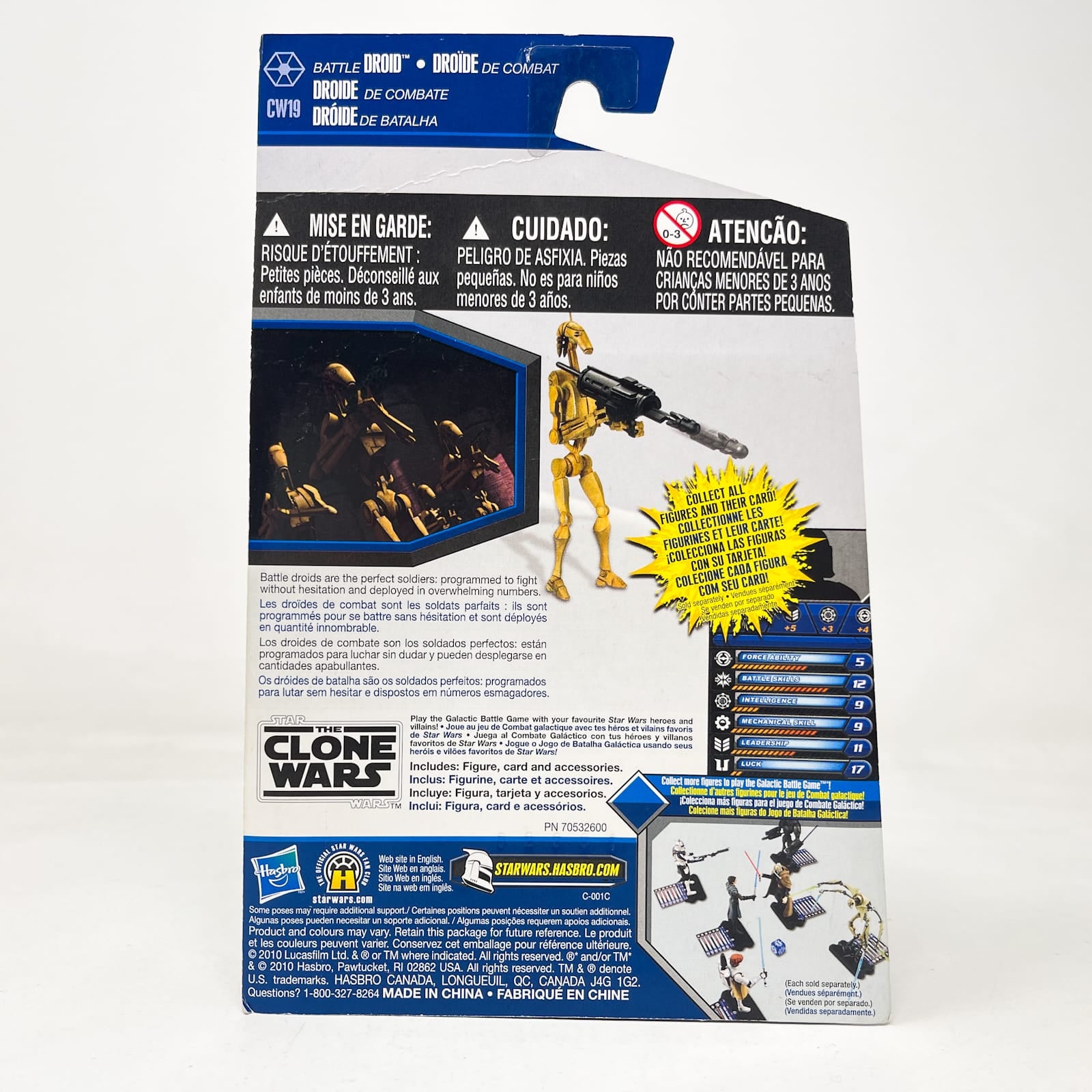 Vintage Hasbro Star Wars Mid MOC Battle Droid  CW19 - Hasbro The Clone Wars (2010)