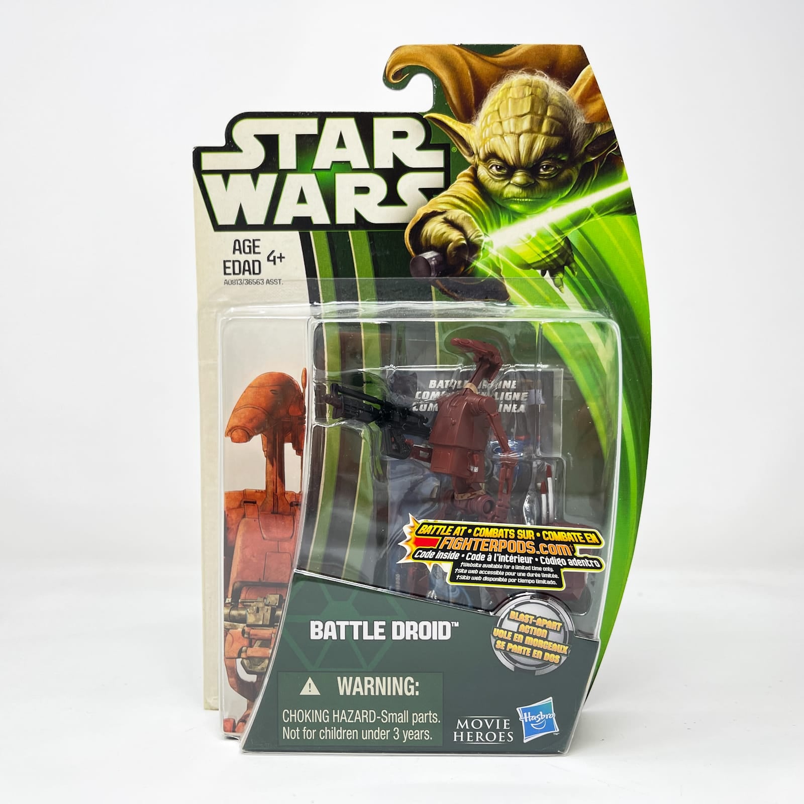 Vintage Hasbro Star Wars Mid MOC Battle Droid (Geonosis) MH04 - Hasbro Movie Heroes Clone Wars (2013)