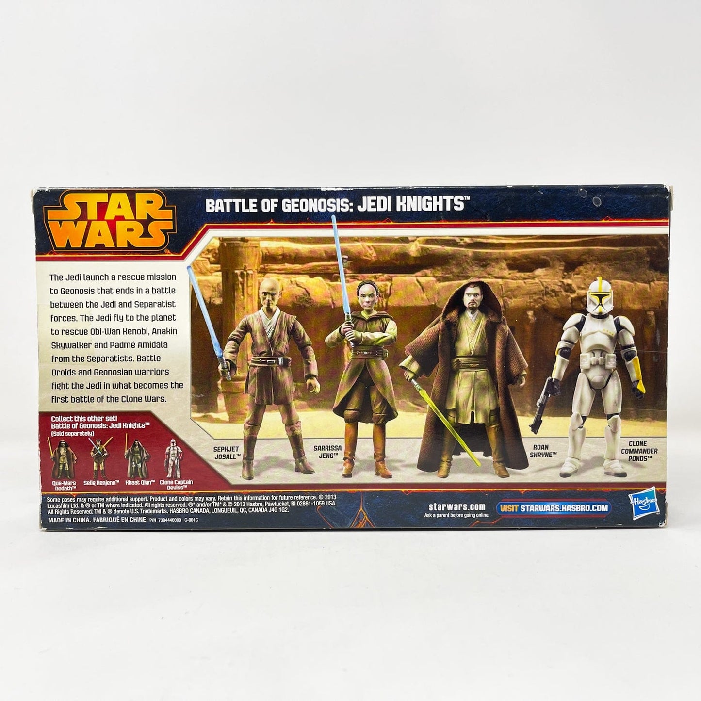 Vintage Hasbro Star Wars Mid MOC Battle of Geonosis - Jedi Knights 4-Pack - 3.75" Hasbro 2013