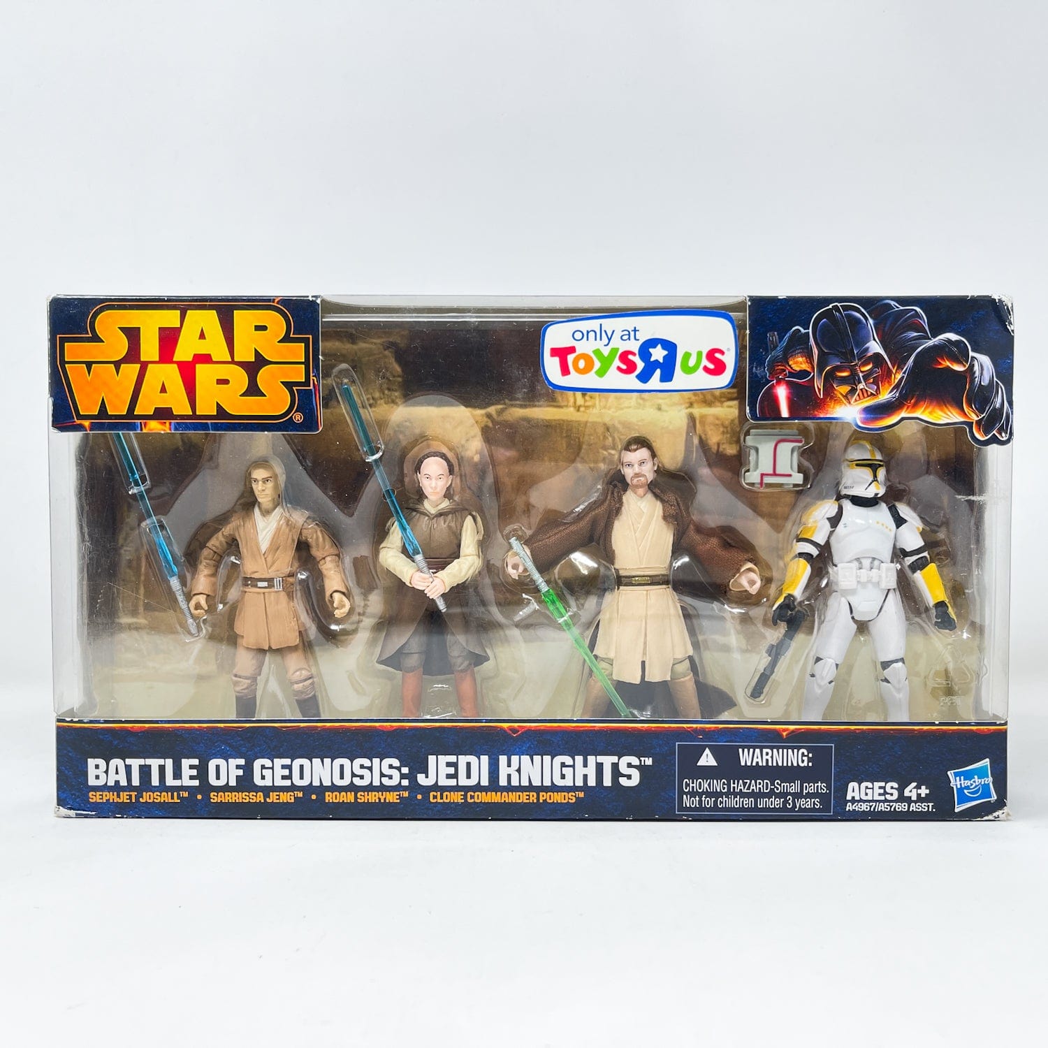 Vintage Hasbro Star Wars Mid MOC Battle of Geonosis - Jedi Knights 4-Pack - 3.75" Hasbro 2013