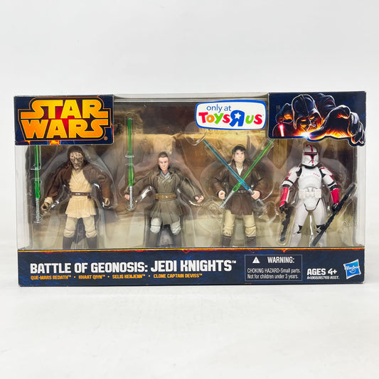 Vintage Hasbro Star Wars Mid MOC Battle of Geonosis - Jedi Knights 4-Pack - 3.75" Hasbro 2013