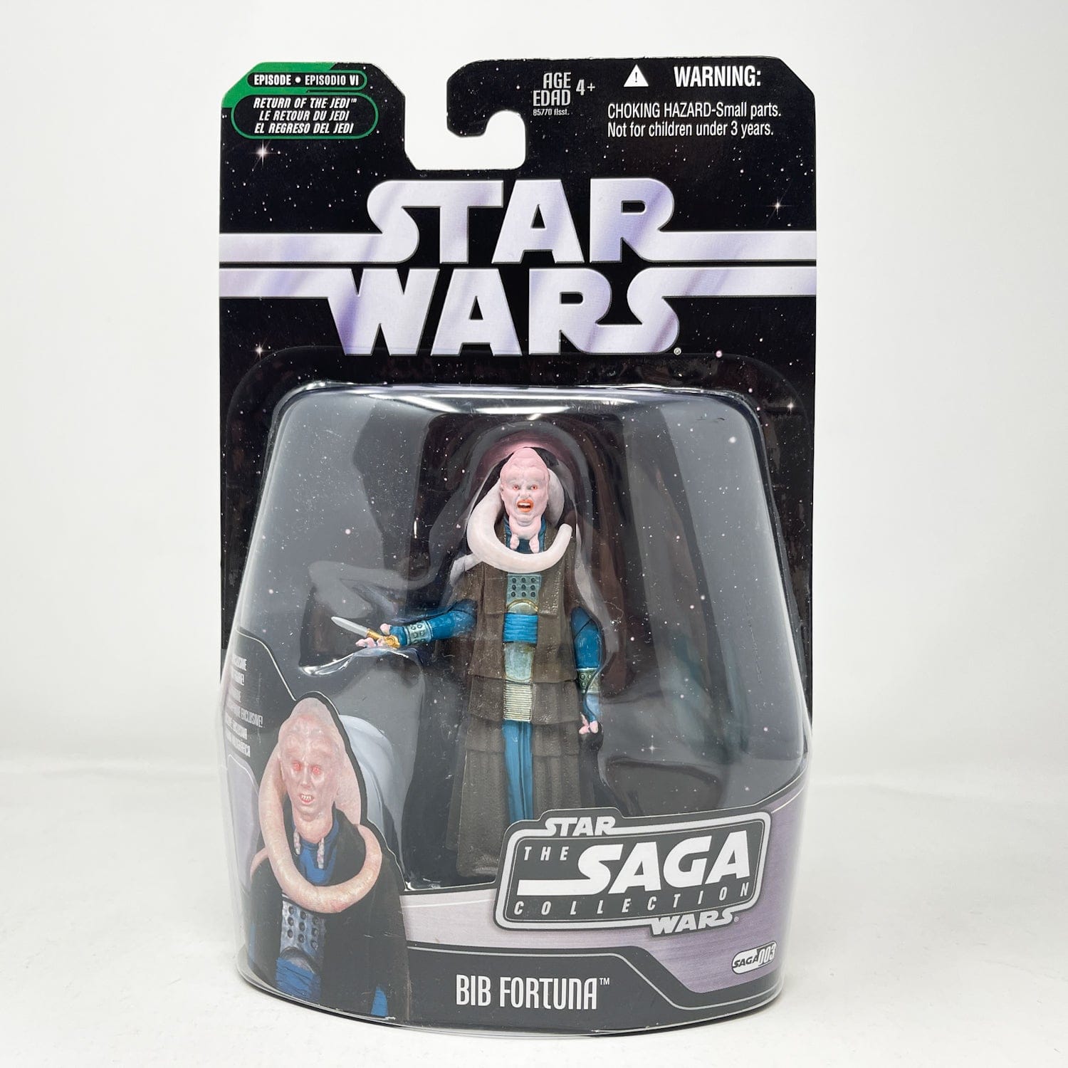 Vintage Hasbro Star Wars Mid MOC Bib Fortuna #03 - Hasbro Saga Collection (2006)