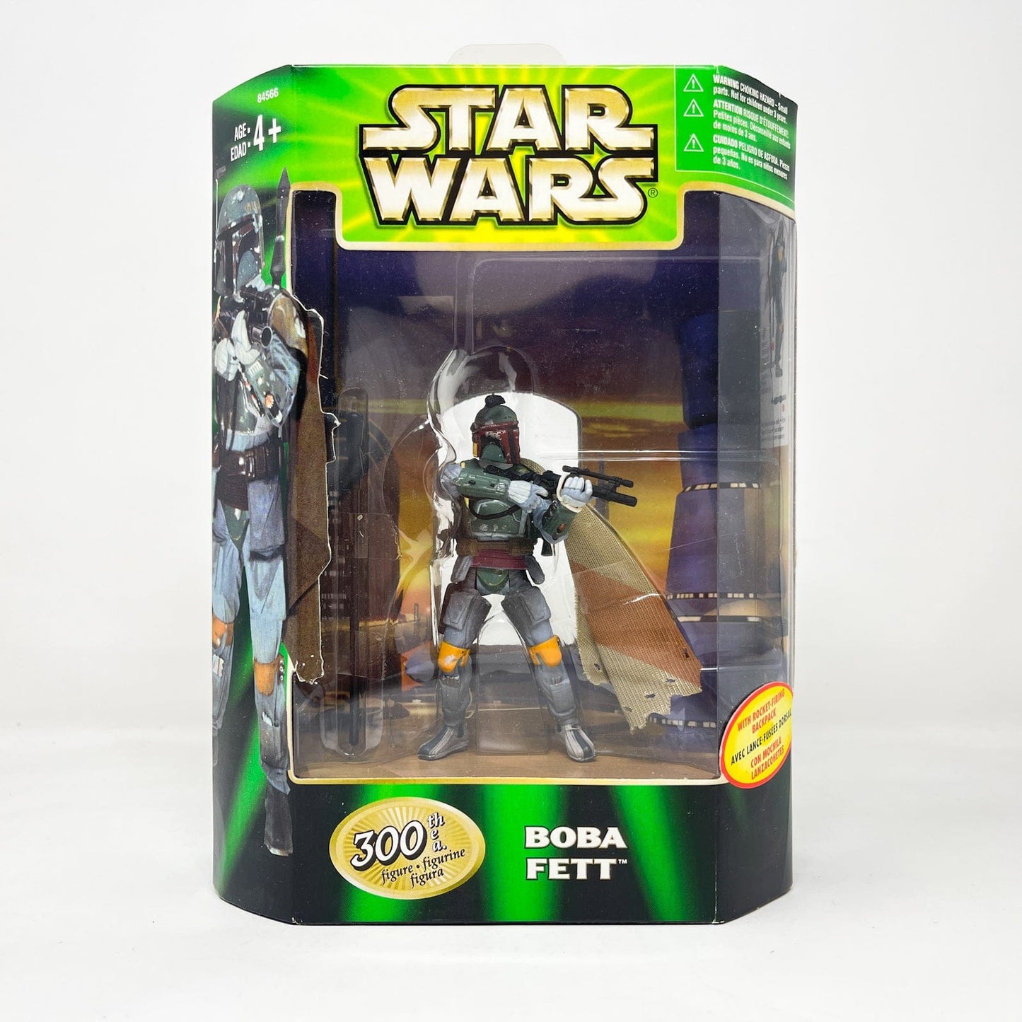 Vintage Hasbro Star Wars Mid MOC Boba Fett (300th Figure Special Edition) - Hasbro Power of the Jedi POTJ (2000)