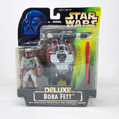 Vintage Hasbro Star Wars Mid MOC Boba Fett (Deluxe) – Hasbro Star Wars Power of the Force (1996)