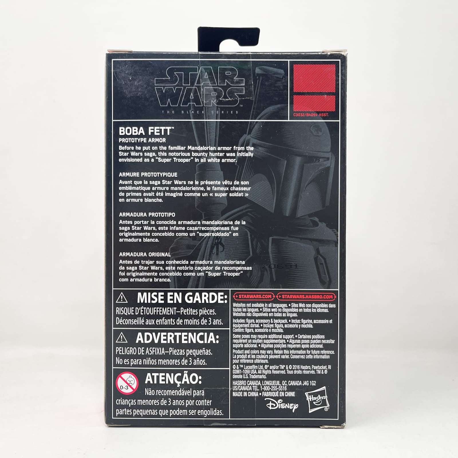 Vintage Hasbro Star Wars Mid MOC Boba Fett (Prototype) - Hasbro Black Series 3.75" Walmart (2017)