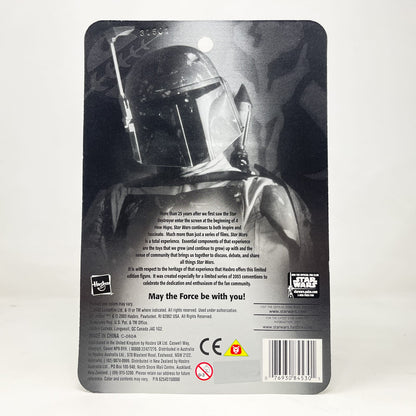 Vintage Hasbro Star Wars Mid MOC Boba Fett (Silver) Convention Exclusive - Hasbro SAGA Series (2003)