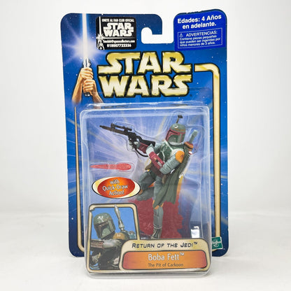 Vintage Hasbro Star Wars Mid MOC Boba Fett (The Pit of Carkoon) #03-08 - Hasbro SAGA Series 3.75"