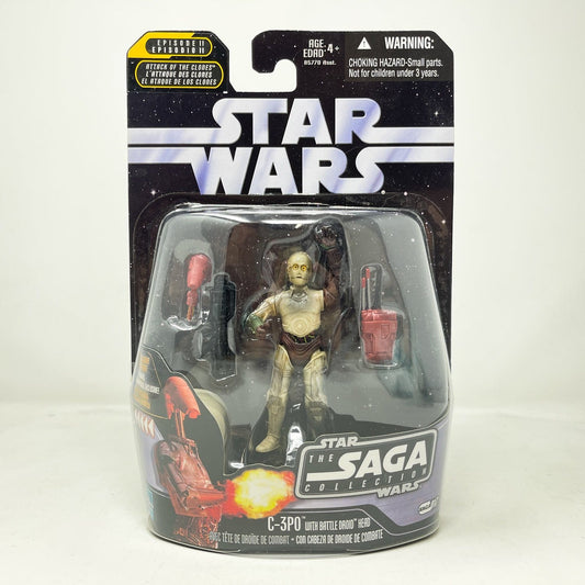 Vintage Hasbro Star Wars Mid MOC C-3PO (Battle Droid Head) #17 - Hasbro Saga Collection (2006)